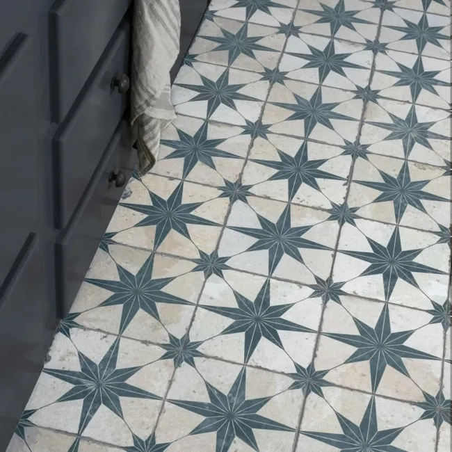 Scintilla Sapphire Star Pattern Tiles
