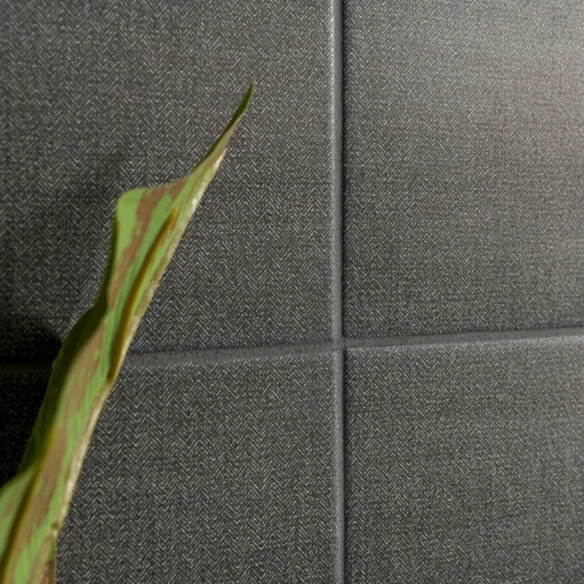 Texxtile Ashen Grey Matt Patterned Wall and Floor Tiles