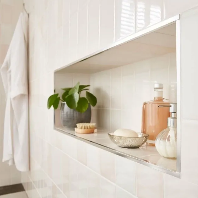 Tints Gloss Rose Pink Brick Tiles