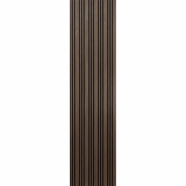 Trepanel Design® Walnut Brown Multi-Width Acoustic Wood Wall Panels