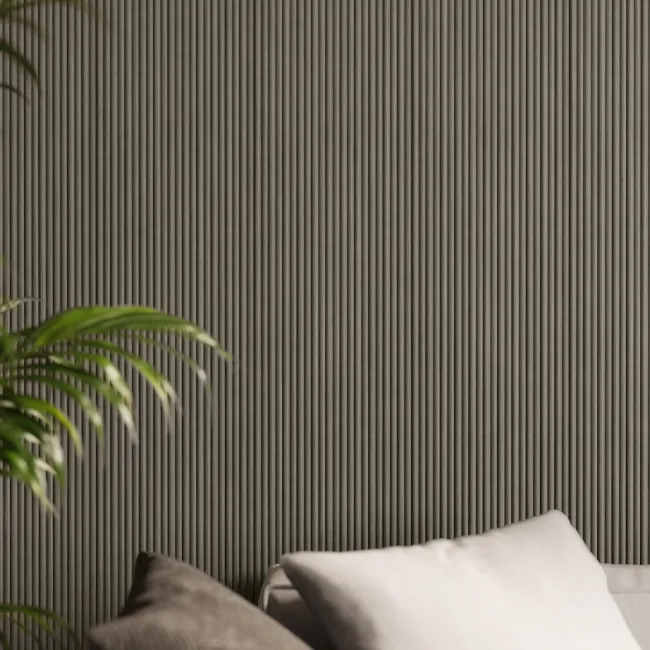 Trepanel Flex® Ash Grey Flexible Acoustic Wood Panels 2400x300