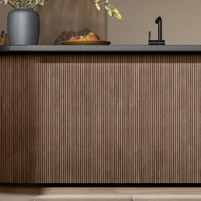 Trepanel Flex® Smoked Oak Flexible Acoustic Wood Panels 1200x600