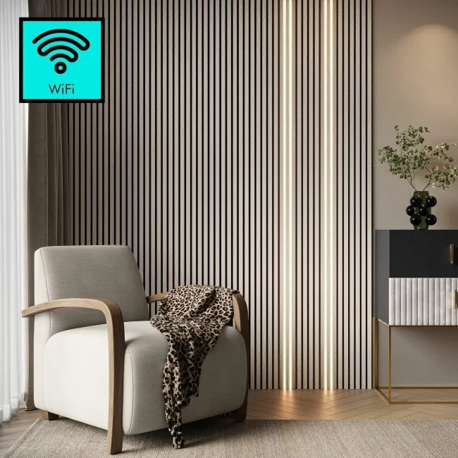 Trepanel Bright® Wall Panel Wifi LED Strip Lights 2.4m Pack of 4