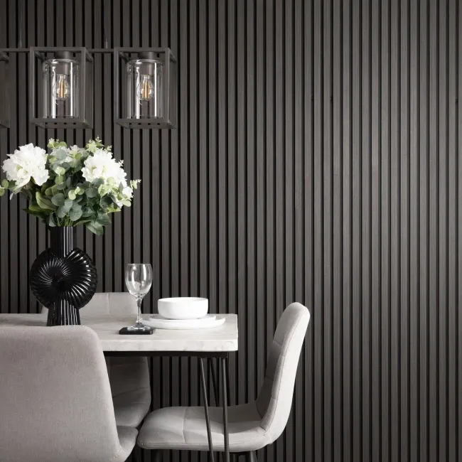Trepanel® Noir Black Acoustic Wood Wall Panels
