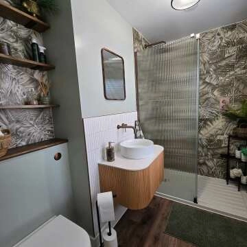 Nature's Way Botanical Green Matt Pattern Wall Tiles