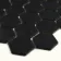 Pixel Black Hexagon Porcelain Matt Mosaic 50x50 Wall and Floor Tiles