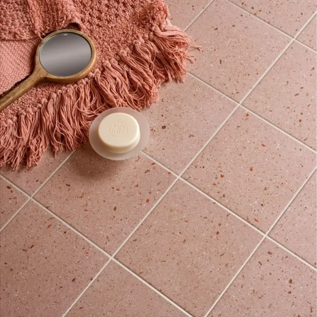 Dollymixx Plum Blush Terrazzo Effect Tiles