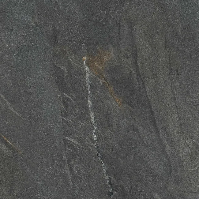 Devoke Dark Grey Matt Stone Effect Wall and Floor Tiles 597x597