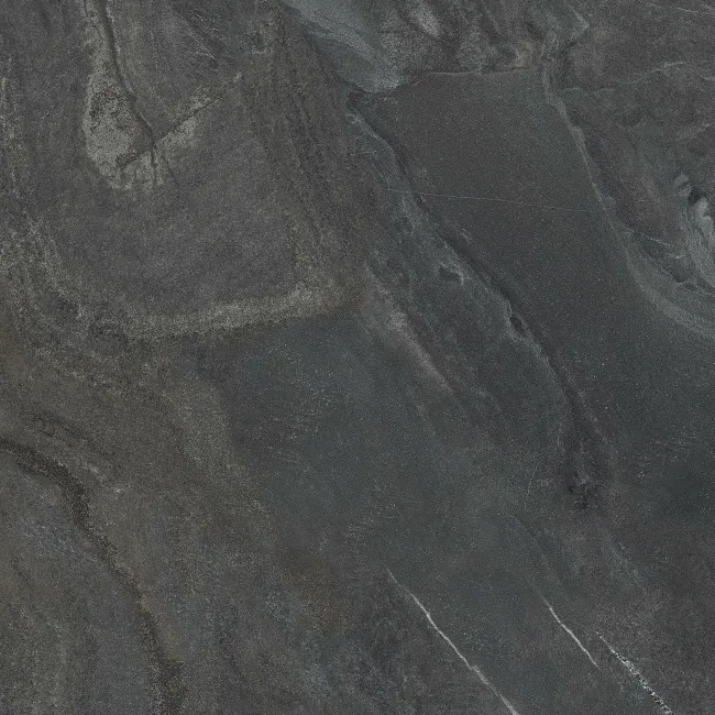 Devoke Dark Grey Matt Stone Effect Wall and Floor Tiles 597x597