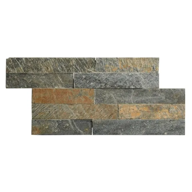 Ledgestone Olive Green Split Face Slate 300x150 Tiles
