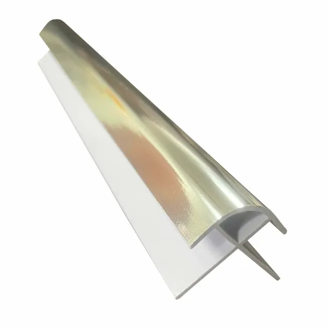 Trepanel Aqua® Shower Panel PVC External Corner Joint Silver