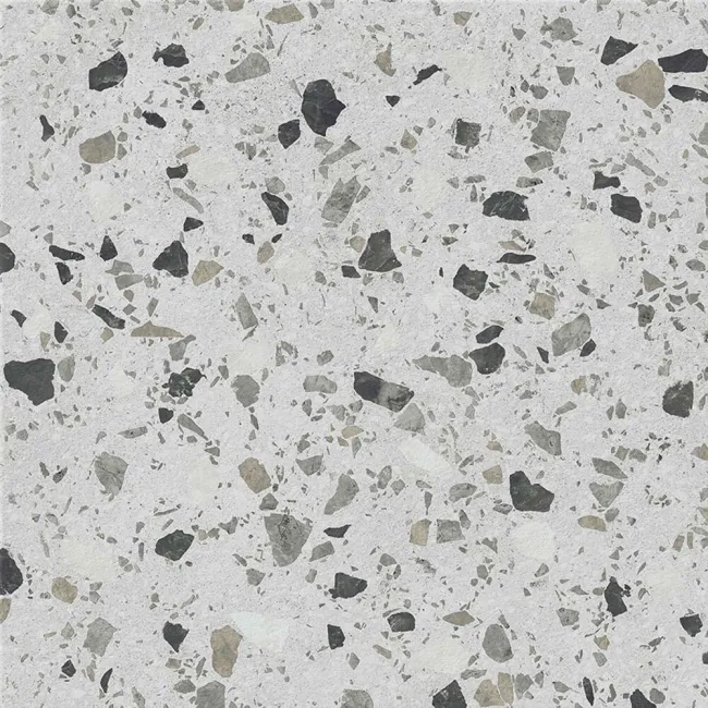 Flecks Matt Grey Terrazzo Effect Wall and Floor Tiles
