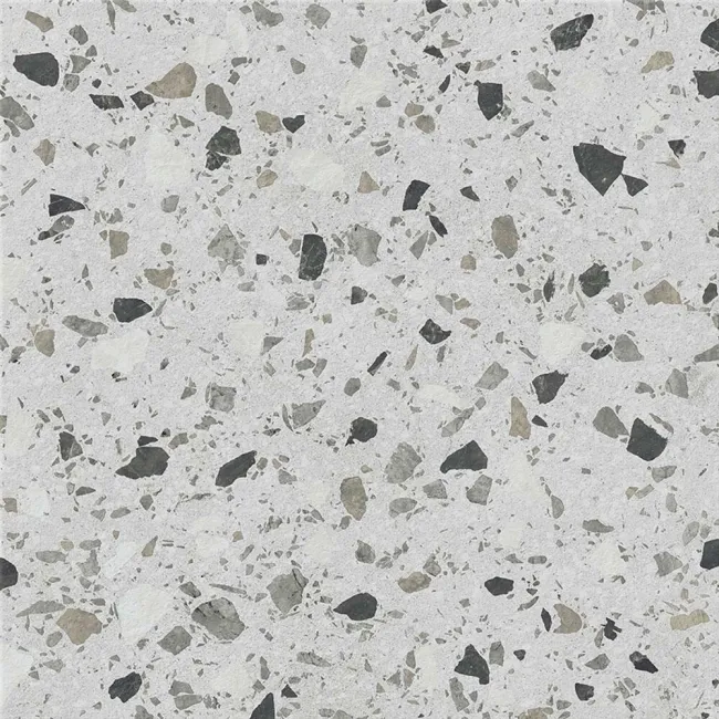 Flecks Matt Grey Terrazzo Effect Wall and Floor Tiles