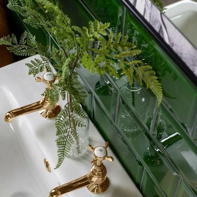 Victorian Gloss Green Metro Tiles