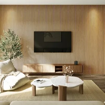 Trepanel® Honey Oak Acoustic Wood Wall Panels