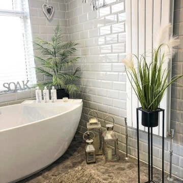 Metro Elephant & Castle Gloss Grey Metro Wall Tiles