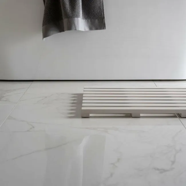 Cappella White Polished Marble Effect 1200x600 Wall and Floor Tiles