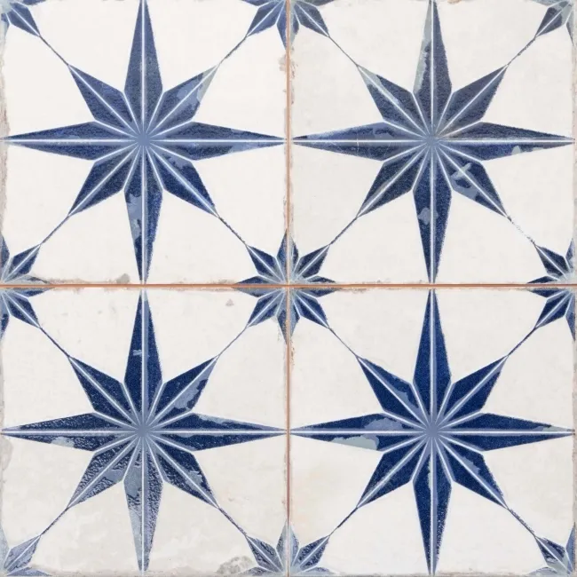 Cinders® Lux Star Azure Layer Tech Pattern Tiles