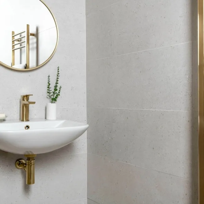 Dover Silver Matt Stone Effect Wall Tiles