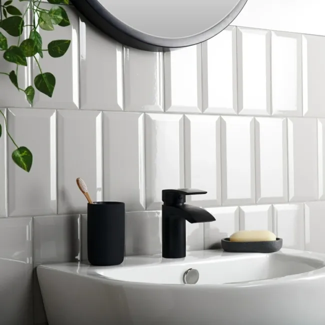 Jubilee Ceramic Grey Gloss Metro Wall Tiles