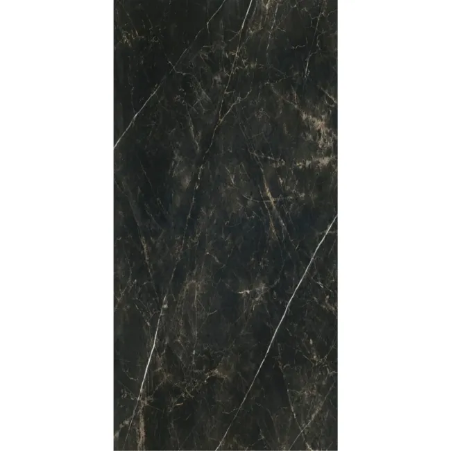 Deluxe Midnight Ultra Black Gloss Marble Effect Wall and Floor Tiles
