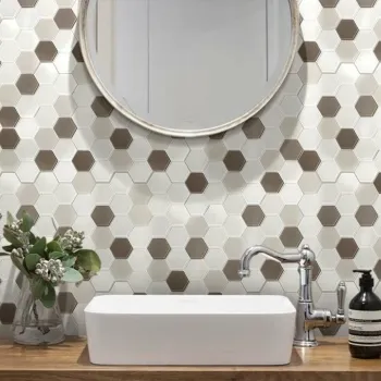 Ligo Glass Latte Hexagon Mosaic