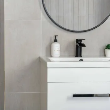 Genoa White Matt Concrete Effect Wall and Floor Tiles