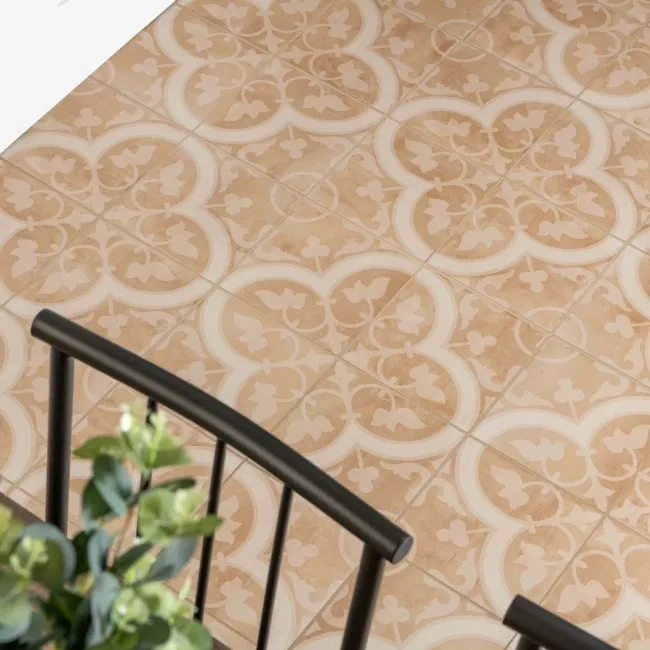 Ledbury Terracotta Orange Pattern Wall and Floors Tiles