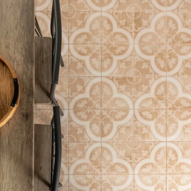 Ledbury Terracotta Orange Pattern Wall and Floors Tiles