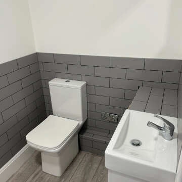 Linear Grey Matt Brick Shape Wall Tiles 300x100