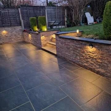 Ledgestone Copper Brown Split Face Slate 300x150 Tiles