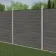LuxeLine® Light Grey Composite Fence Panel for Own Post 6ft