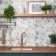 Lucy Blue Floral Gloss Patterned Porcelain Wall Tiles