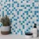 Pixel Sea Light Blue Blend Mosaic 25x25 Wall and Floor Tiles