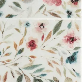 Lucy Garden Gloss Multicolour Patterned Porcelain Wall Tiles