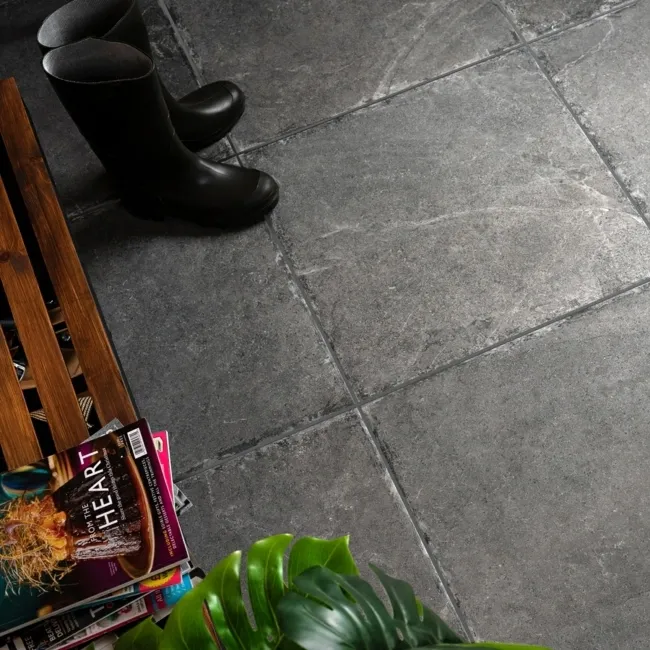 Witton Dark Grey Stone Effect Wall and Floor Tiles