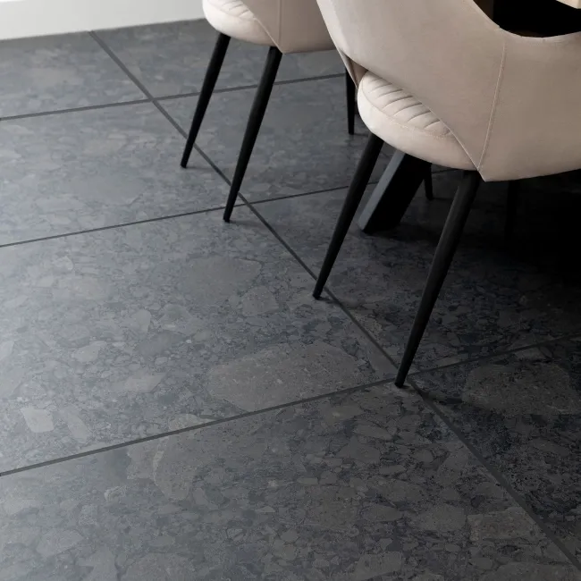 Belmonte Space Black Matt Porcelain Tiles 800x800