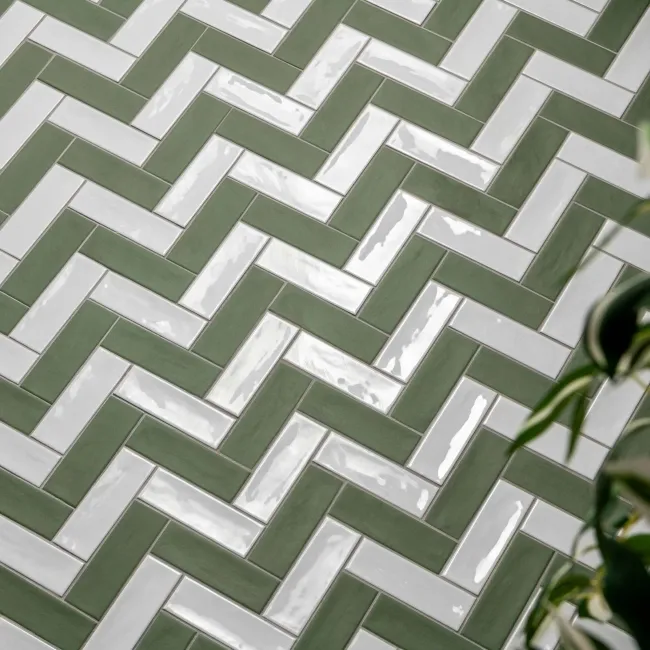 Hamlet Green Porcelain Matt Metro Wall and Floor Tiles