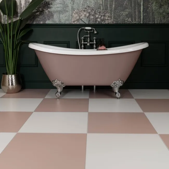 Sorbet White Matt Plain 598x598 Wall and Floor Tiles