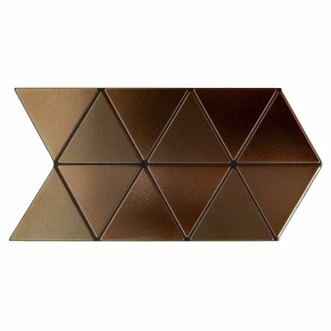 Aura Metallic Triangle Porcelain Wall Tiles
