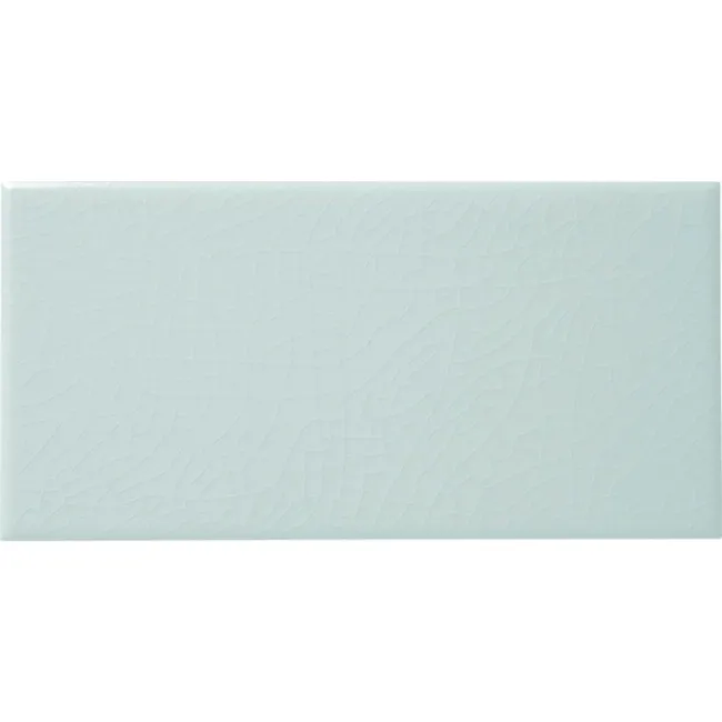 Antique Les Sablons Ceramic Gloss Blue Flat Crackle Metro Tiles