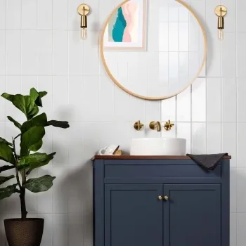 Rhian White Gloss Brick Ceramic Wall Tiles