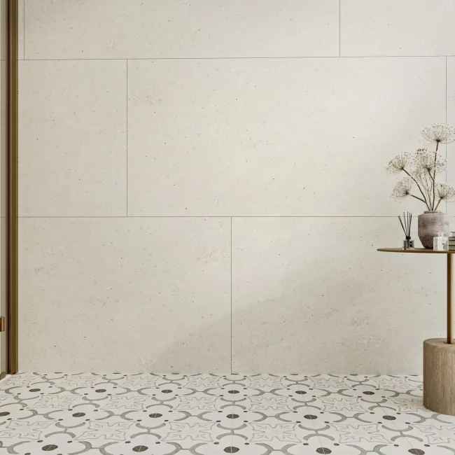 Trepanel Aqua Luxe® Bone Stone Effect Satin SPC Wall Panel 4 Pack (Covers 2.80 SQM)