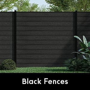 Black Composite Fence Panels
