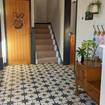 Scintilla Sapphire Star Pattern Tiles