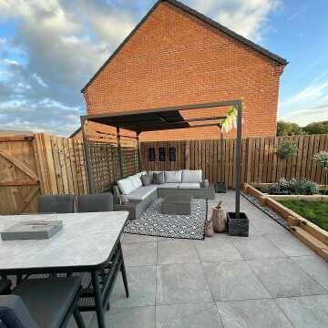 Clifton Grey Stone Effect 20mm Porcelain Paving Slabs