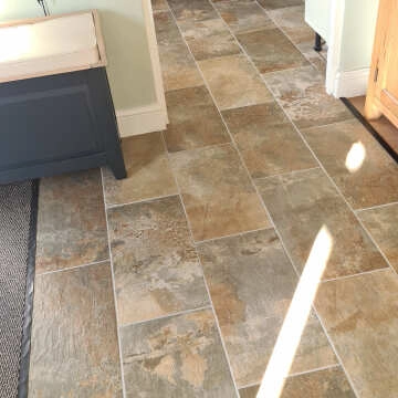 Burnished Multicolour Brown Slate Effect Wall and Floor Tiles