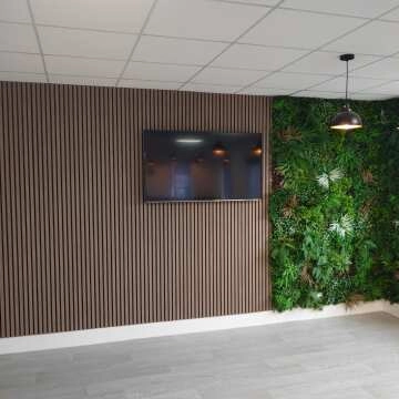 Trepanel® Ash Grey Acoustic Wood Wall Panels