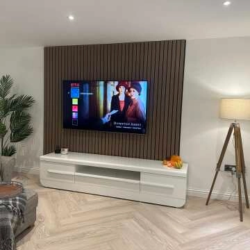 Trepanel® Smoked Oak Wide Slat Acoustic Wood Wall Panels