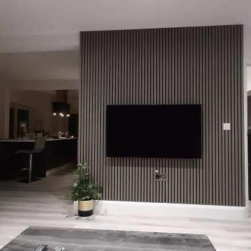 Trepanel® Ash Grey Acoustic Wood Wall Panels